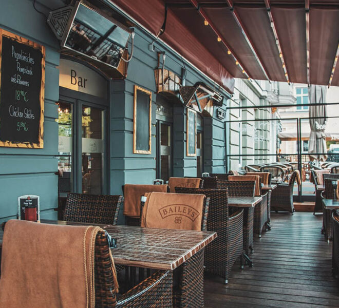 Café, Bar, Restaurant Außenbereich Terrasse
